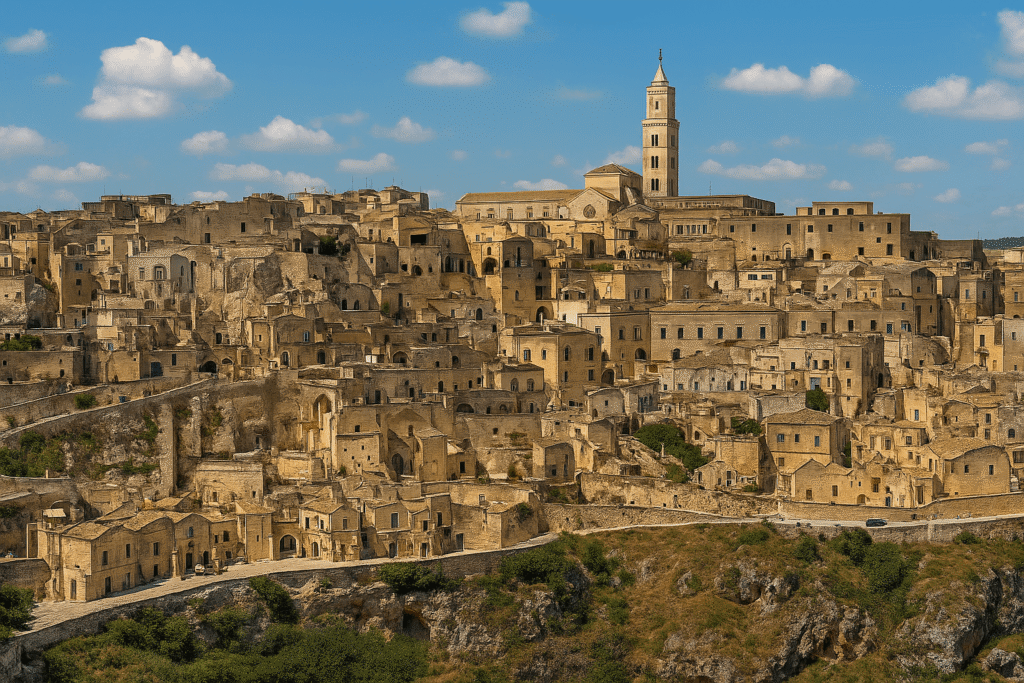 이탈리아 마테라 동굴 도시 (Sassi di Matera, Italy) — 인간이 바위를 파서 만든 9000년의 거주 흔적 2 사씨 바리사노(Sasso Barisano)와 사씨 카베오소(Sasso Caveoso) 지역의 실제 동굴 도시 전경