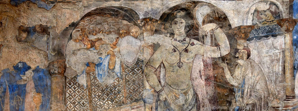 요르단 쿠세이르 암라(Qusayr ‘Amra) – 우마이야 사막성채 벽화에 담긴 안료와 세계관의 해독 1 요르단-쿠사이르-암라-우마이야-시대-벽화 (1)