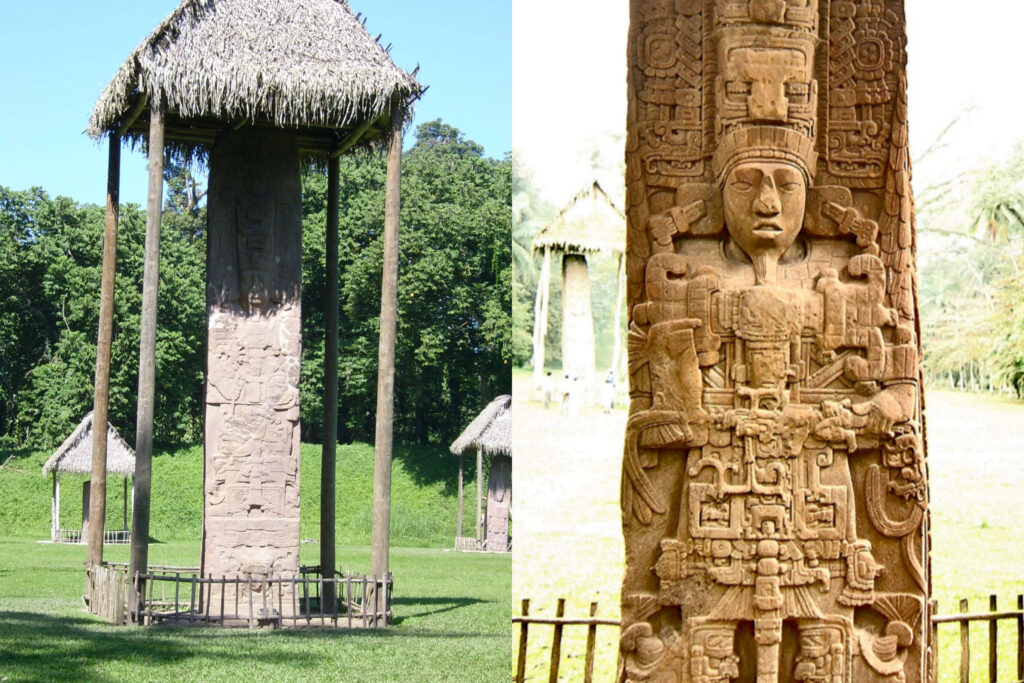 과테말라 키리구아(Quirigua) – 작은 도시가 돌에 집착한 이유, 마야 권력의 가장 과격한 기록 방식 1 조각 석비 이미지