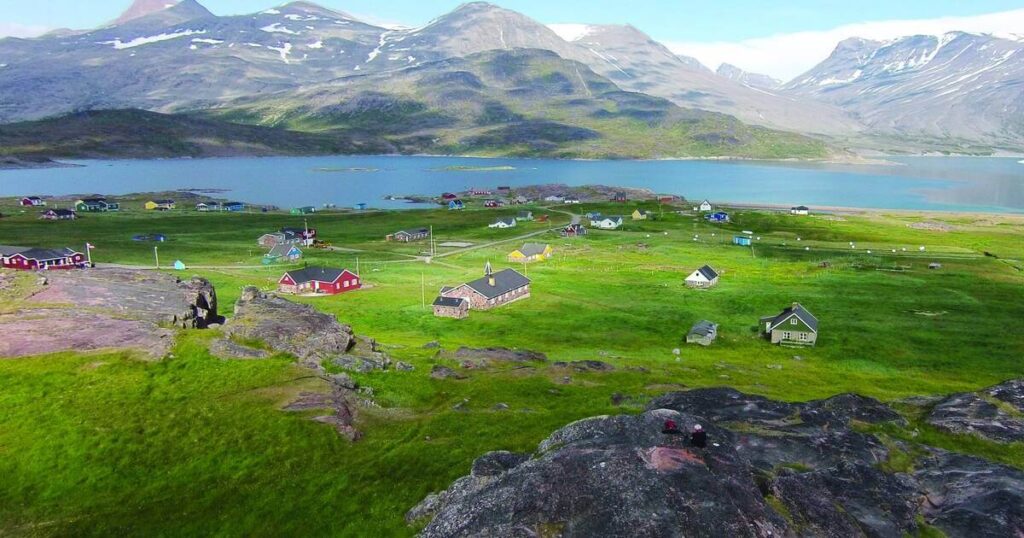 그린란드 쿠야타(Kujataa) – 북극권 농업 개척지·환경 적응의 한계가 드러난 세계문화유산 1 그린란드 남부의 초지와 농장 유적 - 북극권 환경에서 농업이 유지되었던 쿠야타 문화 경관 이미지
