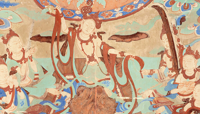 중국 둔황 막고굴(Mogao Caves) – 채색 벽화 안료·불교 도상학·실크로드 교류체계 분석 1 중국-둔황-막고굴-내부-벽화-이미지 (2)